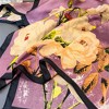 Anna-Kaci Women's Floral Print Satin Scarf Lightweight Square Wrap 35.4×35.4 Inches - 3 of 4