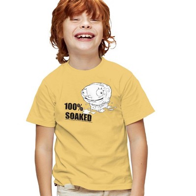 Boys' Spongebob 100% Soaked T-Shirt Banana Small