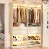 Aheaplus Freestanding Closet Organizer with Drawers and Shoe Rack, Walk-In Closet System with Hanging Rods - 2 of 3