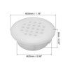 Unique Bargains Plastic Dust-Proof Mesh Hole Circular Soffit Vent for Kitchen Cabinet - 2 of 4