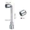 Unique Bargains 45# Steel Repairing L-Shaped Angled Double Ended Metric Hex Socket Wrench 21mm - 2 of 4