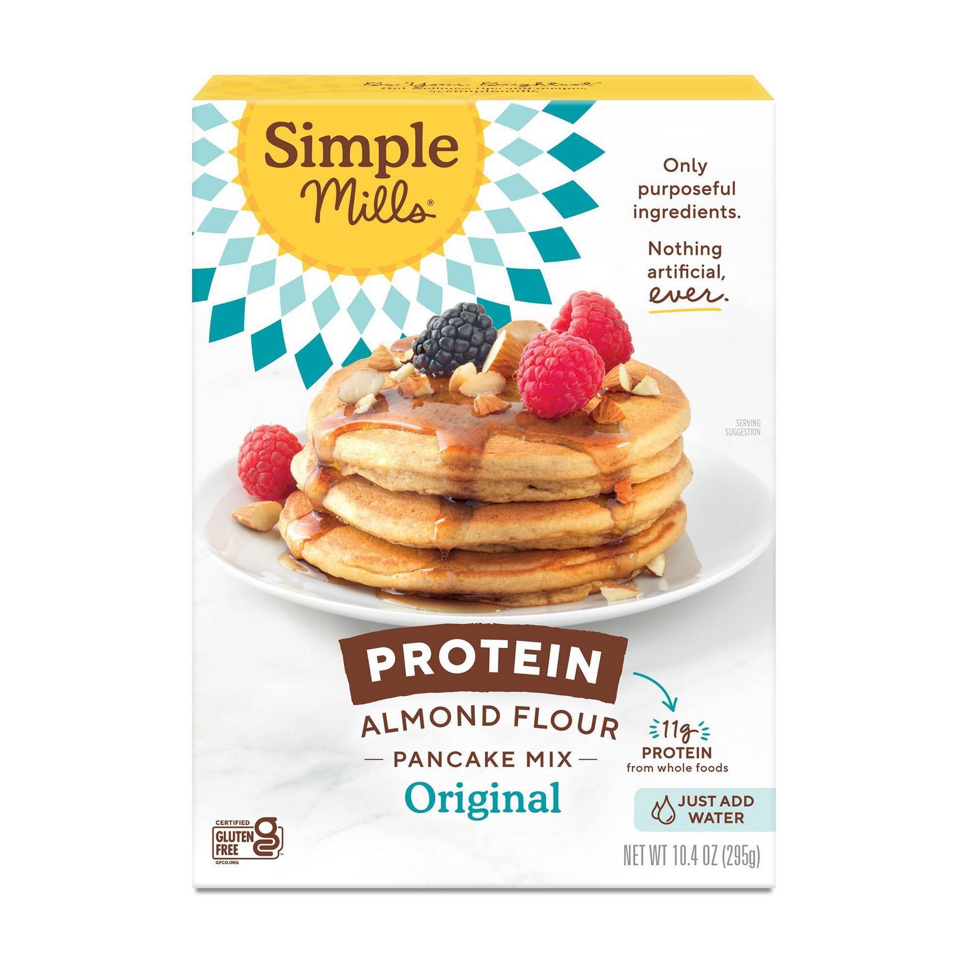Simple Mills Just-Add-Water Original Protein Almond Flour Pancake Mix - 10.4oz