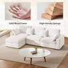 Convertible Modular Sectional Sofa with Storage, L Shaped Corner Couch with Ottoman for Living Room - 3 of 4