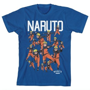 Naruto Character Squad Youth Royal Blue Graphic Tee - 1 of 1