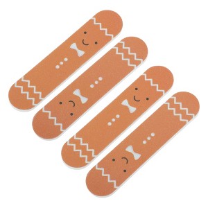 Unique Bargains Christmas Style Multifunctional Nail File Manicure Tool 4 Pcs - 1 of 4