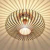 Tangkula Metal Flush Mount Ceiling Light, Antique Brass Metal Ceiling Pendant Light with Strong Arc Iron Lamp-shade - 2 of 4