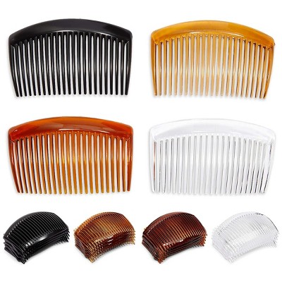 Okuna Outpost 36 Pack French Hair Side Combs, Teeth Hair Clips Accessories for Women, 4 Colors