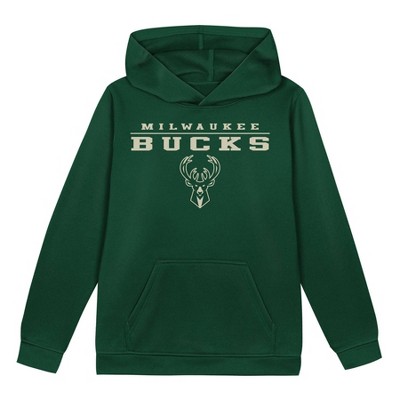 NBA Milwaukee Bucks Boys' Poly Hooded Sweatshirt