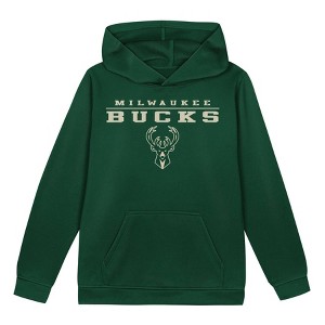NBA Milwaukee Bucks Boys' Poly Hooded Sweatshirt - 1 of 1