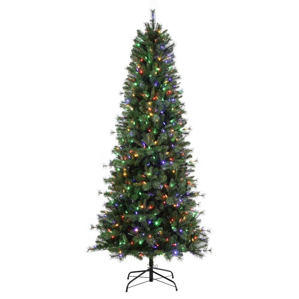 Haute Decor 7.5' Prelit Slim Grand Bank Fir Christmas Tree