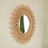 Dexmalle Wall-mounted Bamboo Artistry Circle Mirror with Hemp,Bedroom/Living Room/Entryway - 2 of 4