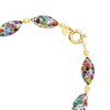 Ross-Simons Italian Multicolored Murrine Murano Glass Oval Bead Necklace in 18kt Gold Over Sterling Size 18 - 4 of 4