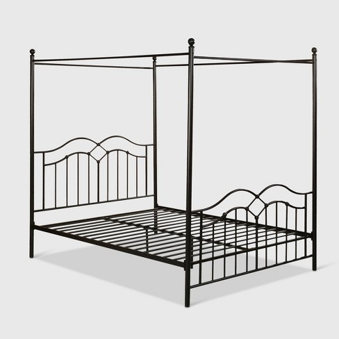 Queen Earhart Traditional Iron Canopy, Iron Canopy Bed Frame