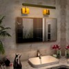 Rennnsan Orvynell 23"W Hardwired Linear Modern LED Dimmable Wall Sconce in Gold - 4 of 4