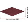 Allegra K Women's Solid Color Bandana Pleated Rhombus Head Scarf Wraps Scarves Neckerchief 1 Pc - 3 of 4