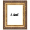 PosterPalooza | Photo Size Museum Gold Picture Frame - UV Acrylic, Foam Board Backing, Hanging Hardware - 2 of 4