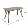 Osparple Outdoor Dining Table,Square/Rectangular Patio Table with Acacia Wood Top for 3-4 Person - 3 of 4