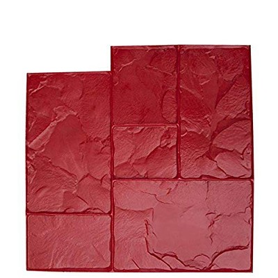 Bon Tool 12-595 Texture Mat - Ashlar Red - 24-inch X 24-inch
