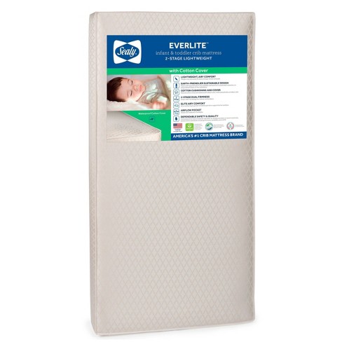 Sealy Everlite Airy Polyfiber 2-stage Crib And Toddler Mattress : Target