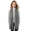 Anna-Kaci Vintage Textured Striped Scarf Lightweight Fringed Soft Warm Wrap Shawls for Women - 4 of 4