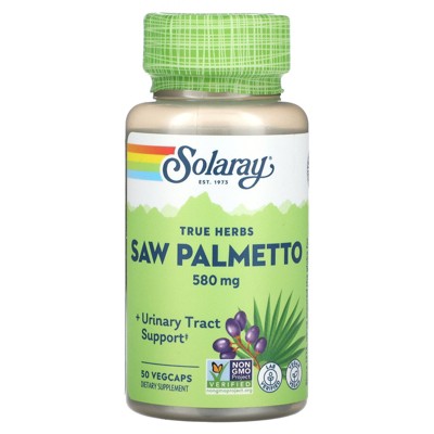 Solaray True Herbs Saw Palmetto, 580 mg, 50 VegCaps