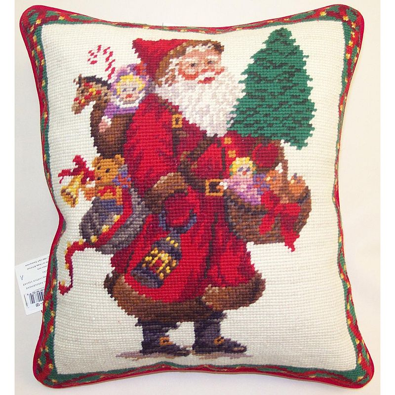 C&F Home 12" x 14" Toy Bag Needlepoint Pillow, 1 of 5