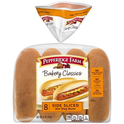 Pepperidge Farm Bakery Classics Side Sliced Hot Dog Buns - 14oz/8ct