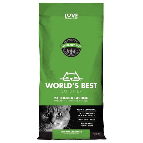 Clumping Litter Formula for Multiple Cats Worlds Best Cat Litter 28-Pounds Pack of 2