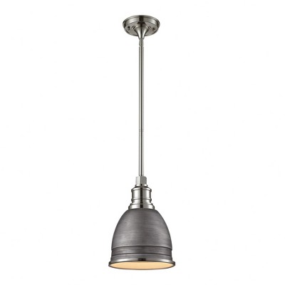 Elk Home Carolton 1 - Light Pendant in  Brushed Nickel