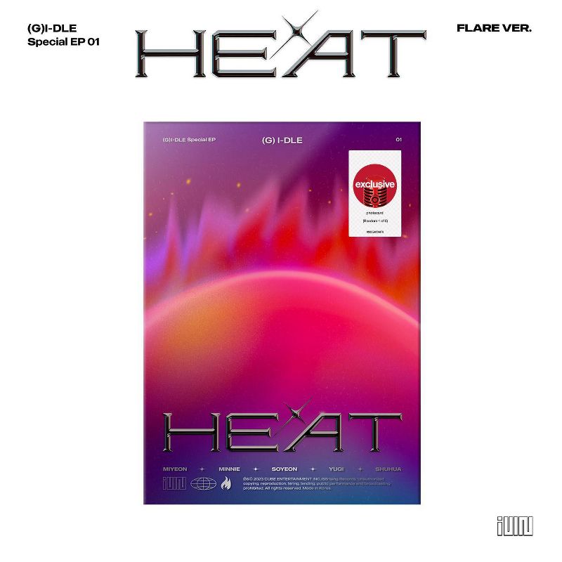 (G)I-DLE - HEAT (Target Exclusive, CD) (FLARE VER.), 1 of 3