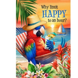 Briarwood Lane Summer House Flag 40x28 For Outdoor Happy Hour Parrott For Summer House Flag - 1 of 4