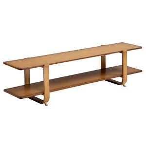 Itopfox Bamboo TV Stand with Storage for TVs up to 65", Modern Entertainment Center with 2 Open Shelves, Accent Media Console Table for Living Room - 1 of 4