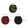 Unique Bargains Pocket Washer Bag with Clip Golf Ball Cleaners 4.13 x 3.94 Inch Red Black Camouflage 3 Pcs - 2 of 4
