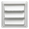 Lambro® 4-In. White Plastic Air Intake Louver Vent - 3 of 4