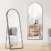 Beautyolove 58"L x 18"W Arched Full Length Mirror Free Standing Leaning Mirror - 2 of 4