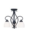Livex Lighting Brookside 3 - Light Chandelier in  Black - 2 of 4