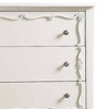 Edalene 37" Decorative Storage Drawers Pearl White - Acme Furniture: Clear Rosette Knobs, Floral Felt-Lined, Nickel Rose Hardware - image 3 of 4