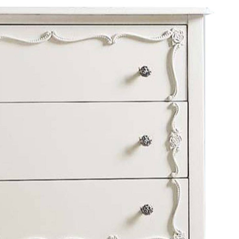 Edalene 37&#34; Decorative Storage Drawers Pearl White - Acme Furniture, 4 of 7