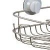 Corner Basket - Zenna Home: Rustproof Stainless Steel Shower Organizer with Adhesive Strips and Suction Cup Mount - image 3 of 4