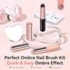 Saviland Silicone Gradient Brush 2Pcs - Reusable Ombre Applicator for Chrome Powder & Aura Nails. - 2 of 4