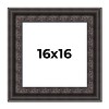 PosterPalooza | Square 3.5" Wide Ornate Black Frame - UV Acrylic, Foam Board Backing, Hanging Hardware - 2 of 4