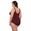 Aqua Green Women's Cinched V-Neck Shirred One Piece - 2 of 3