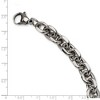 Black Bow Jewelry Men's Stainless Steel Polished Cable Chain Bracelet - 9 Inch - image 4 of 4