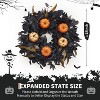 GAOMON Halloween Wreath for Front Door, 18 Inch Fall Wreath with Pumpkins and Maple Leaves for Indoor Outdoor - 3 of 4