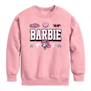 Boys' - Barbie - Barbie Jersey Graphic Long Sleeve Fleece Sweatshirt - 1 of 3