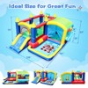 BlueAcorn 7-in-1 Inflatable Bounce House indoor and outdoor, L 126" x W 161" x H 73" - 2 of 4