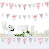 Big Dot of Happiness Pajama Slumber Party - DIY Girls Sleepover Birthday Party Pennant Garland Decoration - Triangle Banner - 30 Pieces - 2 of 4
