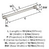 Amerock Faircrest Appliance Pull for Large Panels and Oversized Cabinets - 4 of 4