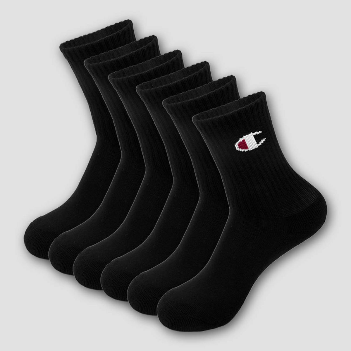 Champion Boys' 6pk Crew Socks