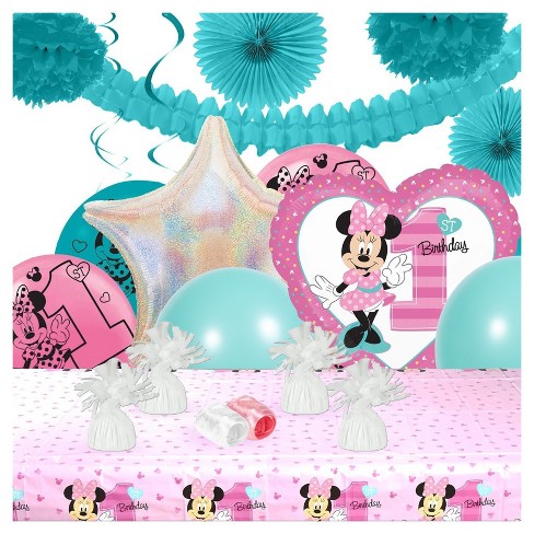 Disney Minnie Mouse 1st Birthday Party Decoration Kit Target